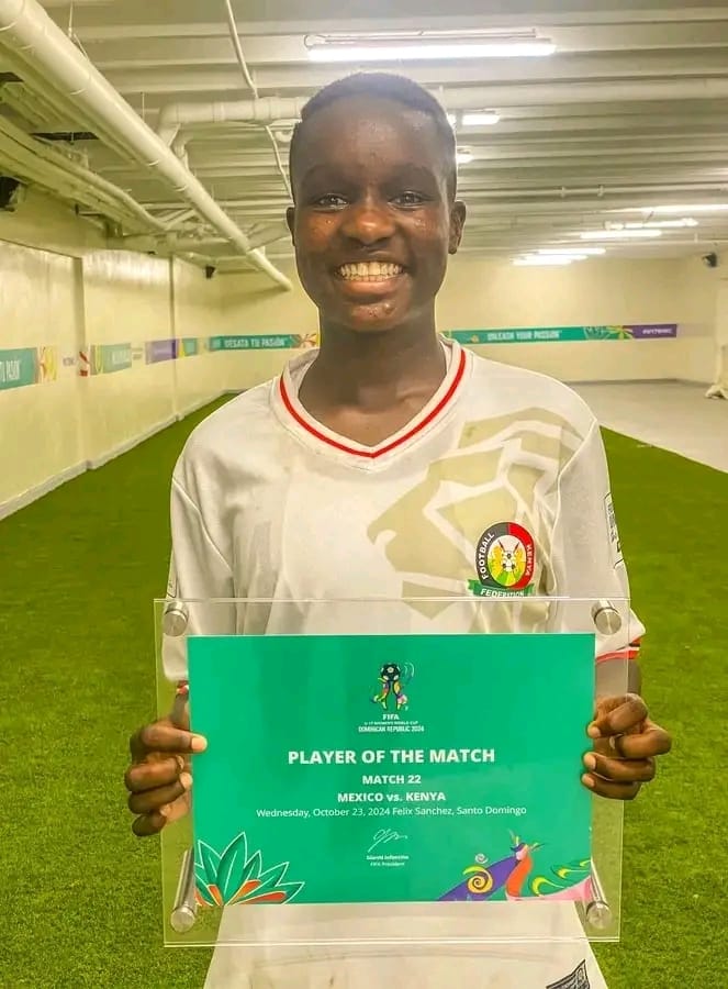 Lorna Faith Wasike of Butere Girls has been named as the Most Valuable Player in the Kenya Secondary School Games Football Girls