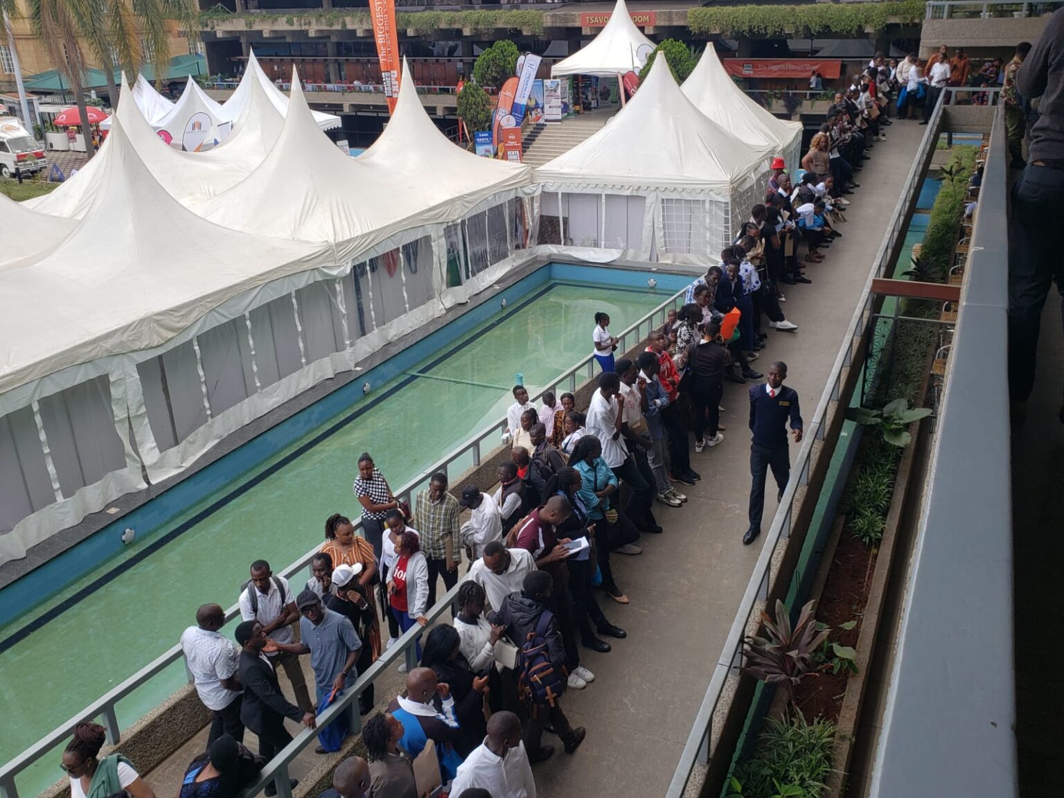 Hundreds flocked KICC on October 25, 2024 for Qatar job openings
